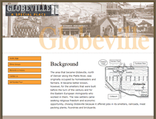 Tablet Screenshot of globevillehistory.com